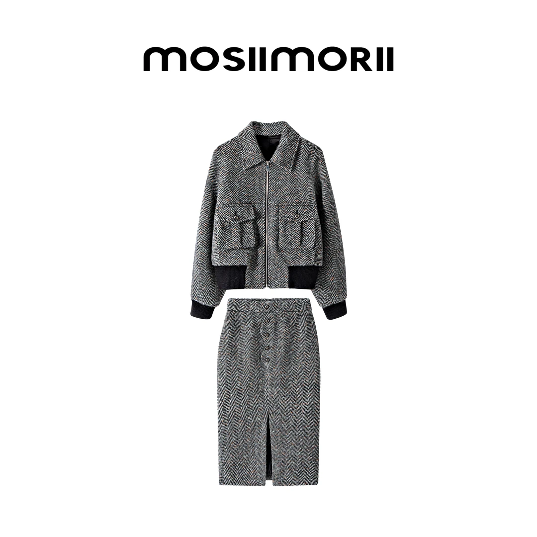 MOSIIMORII【云宙泛舟】轻奢时尚休闲秋冬减龄季气质小香风长套装
