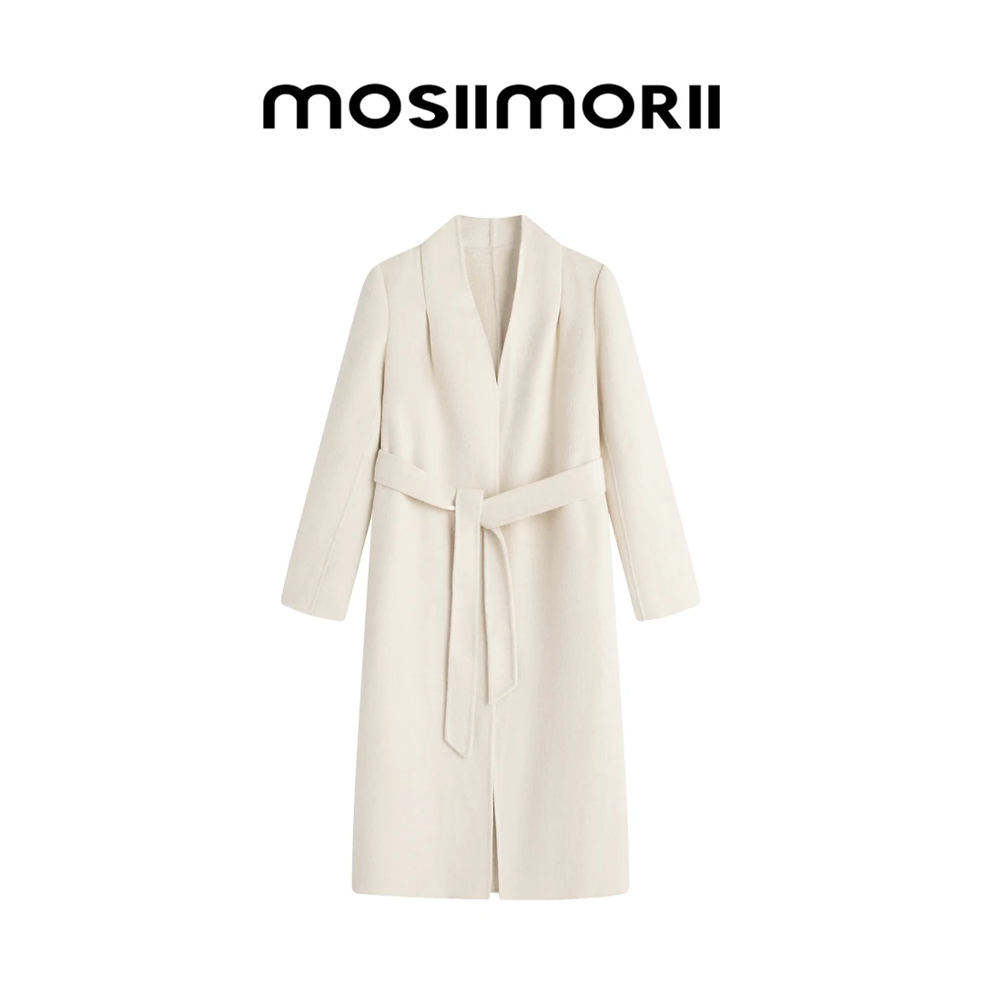 【云川夜语-1】骆驼绒羊毛双面呢大衣外套春季轻奢纯色气质款大衣