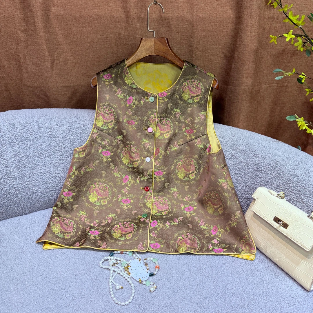 【SHANGLIU】JM2212新中式国潮汉服唐装双层绣花马甲 [888]