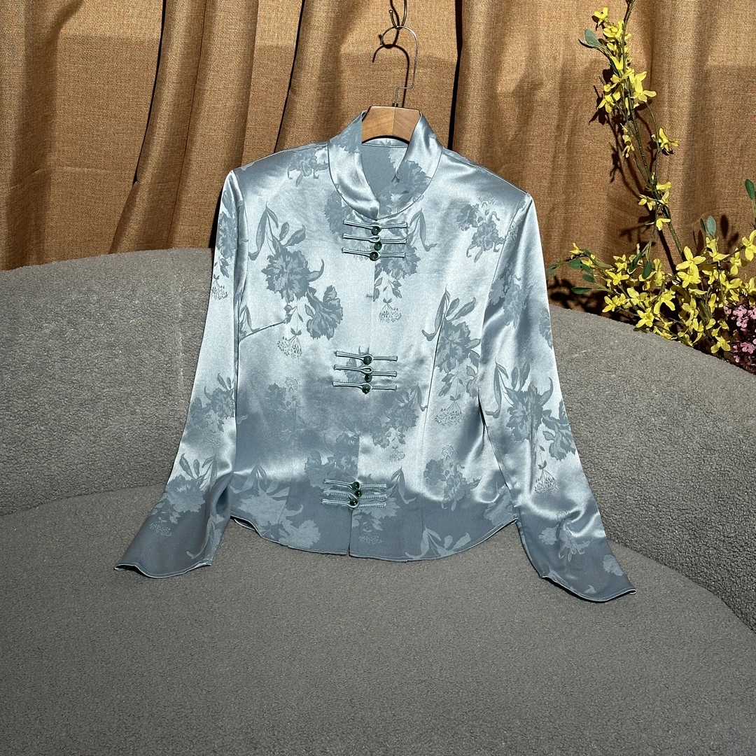 【SHANLIU】QC014新中式中国风打底衫高级感百搭复古长袖（068）