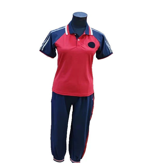 库尔勒市小学同款冰丝速干运动套装，下单备注学校校标