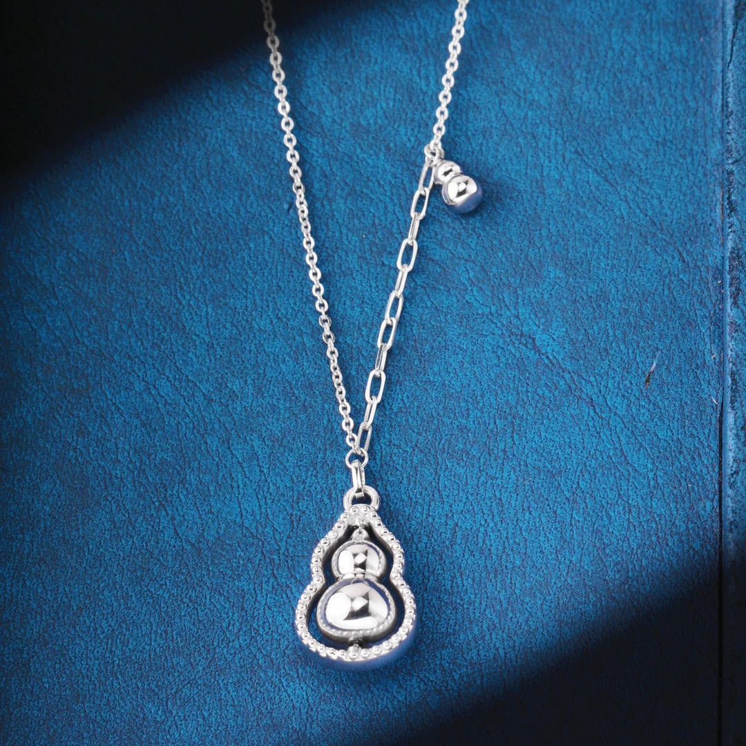 8.89克Pt950铂金女士时来运转葫芦吊坠铂金时尚套链轻奢