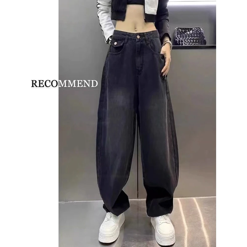 【供应链爆款】美式复古黑色牛仔裤