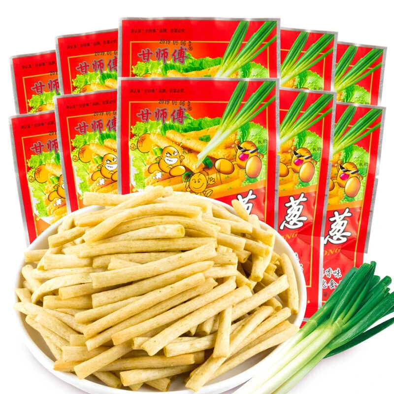 甘师傅一根葱份量13g*20包90后怀旧解馋休闲网红膨化小零食大礼包