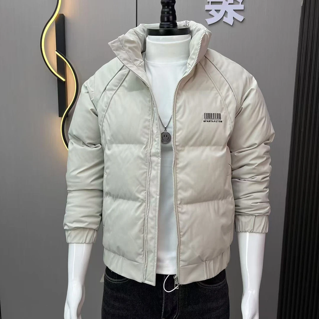 2024新款冬季立领棉服男士百搭潮流保暖加厚修身时尚短款棉衣外套