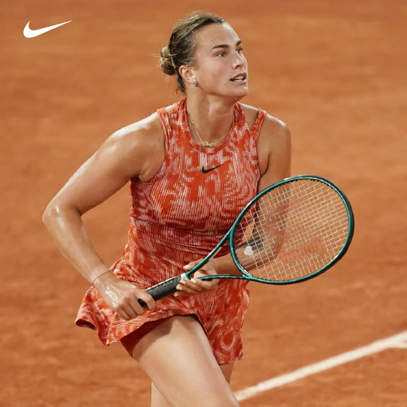NIKE/耐克网球服女子24法网萨巴伦卡球星同款运动连衣裙快干透气