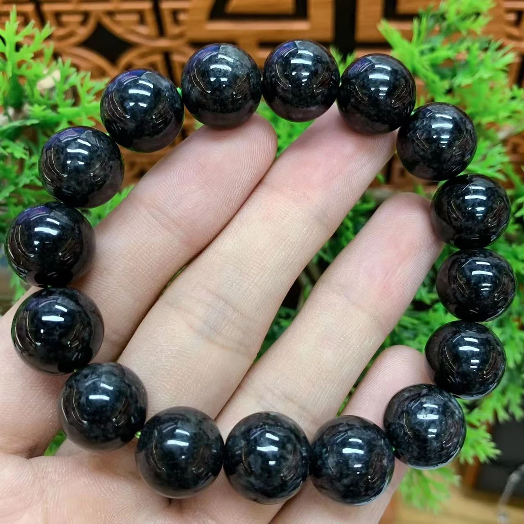 BAQIZHUBAO/八七珠宝--多样性 缅甸A货翡翠乌鸡圆珠手串