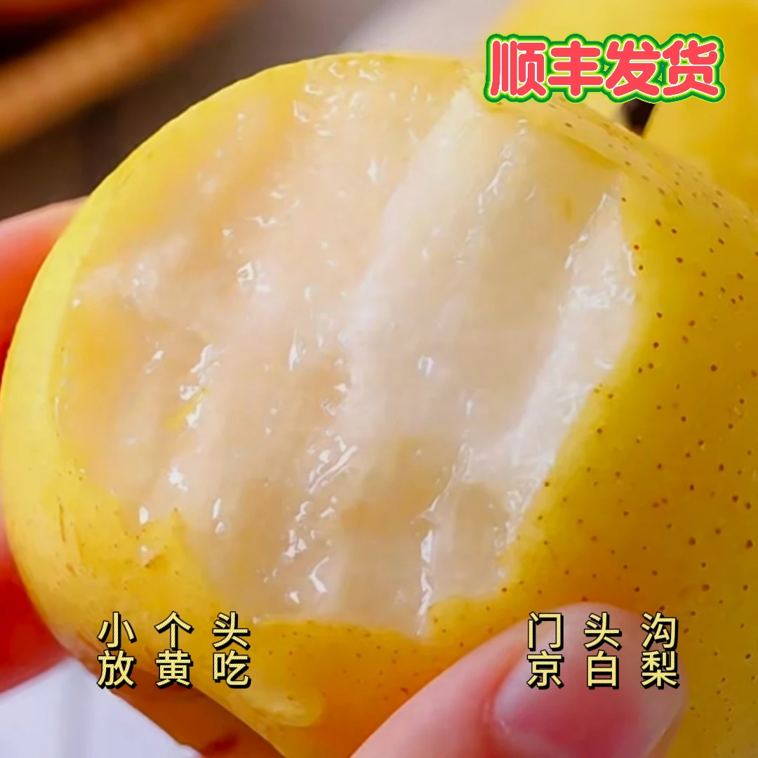 【门头沟特产京白梨】新鲜采摘，汁水足，4斤一箱
