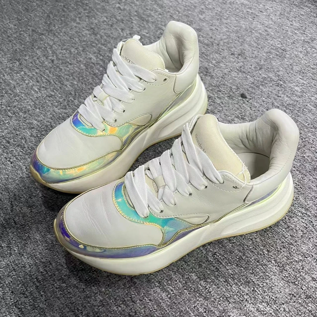 Alexander McQueen/亚历山大·麦昆37码/仔仔折扣 白色运动鞋 494