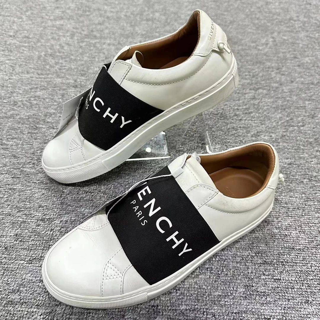 Givenchy/纪梵希女鞋折扣 白色绑带字母logo低帮板鞋 35码 bjm003