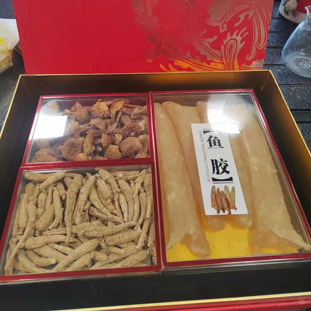 新春佳节花胶+姬松茸+花旗参礼盒装