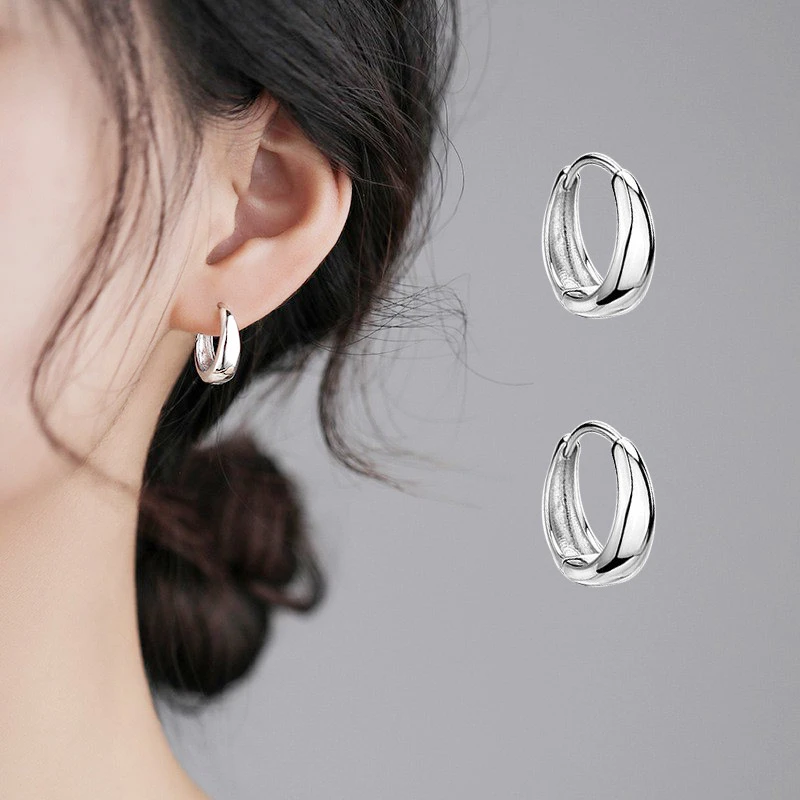 铜合金耳饰 火爆款弧形耳环耳扣简约女士高端气质独特耳饰耳钉女