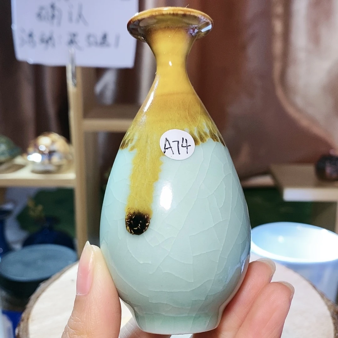 摆件景德镇陶瓷小花瓶