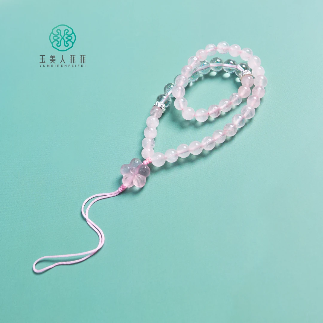 菲菲珠宝好*水晶手机挂约6mm