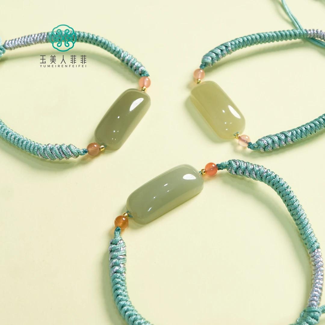 菲菲珠宝好*和田玉手牌约11*27mm手绳~多样性发一