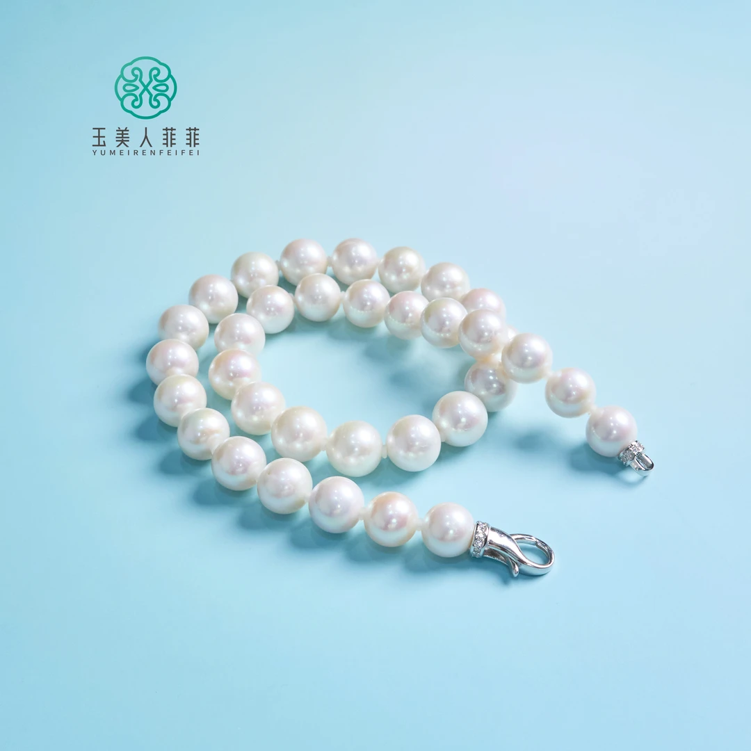 菲菲珠宝好*S925珍珠项链约11-13mm