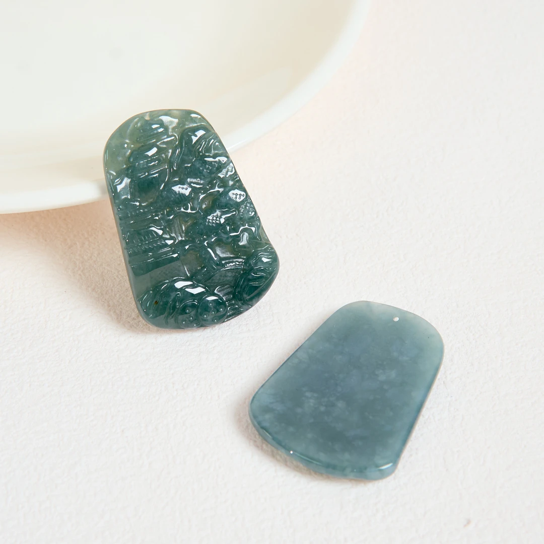 菲菲珠宝好*/翡翠吊坠-小山水牌约27*39mm/多样性发一