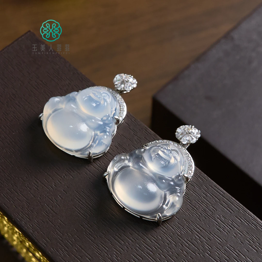 菲菲珠宝好*S925玛瑙佛公吊坠约35*25mm-多样性发一