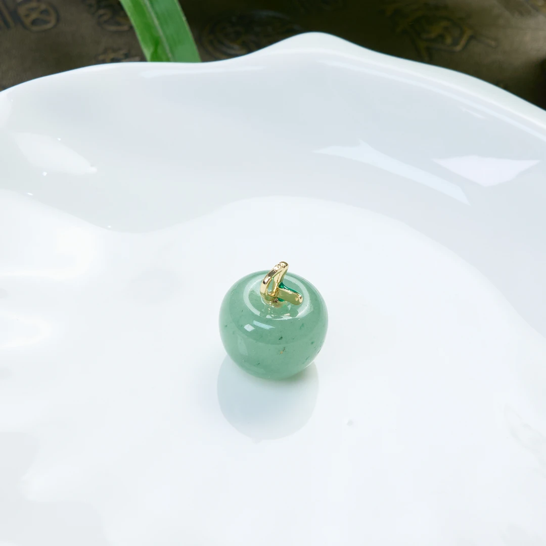 菲菲珠宝好*东陵苹果吊坠-赠绳