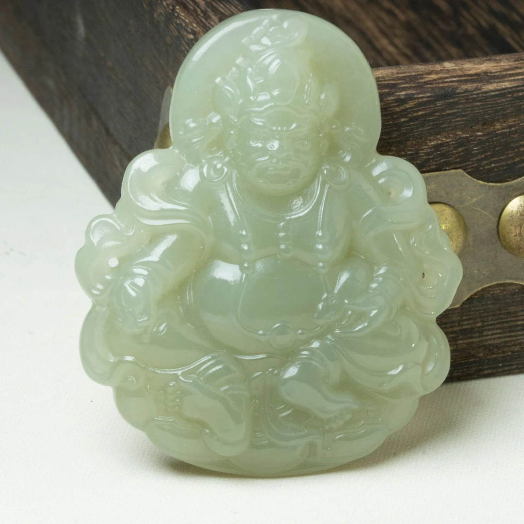 【春日珠宝】菲菲珠宝好#和田玉吊坠-财神