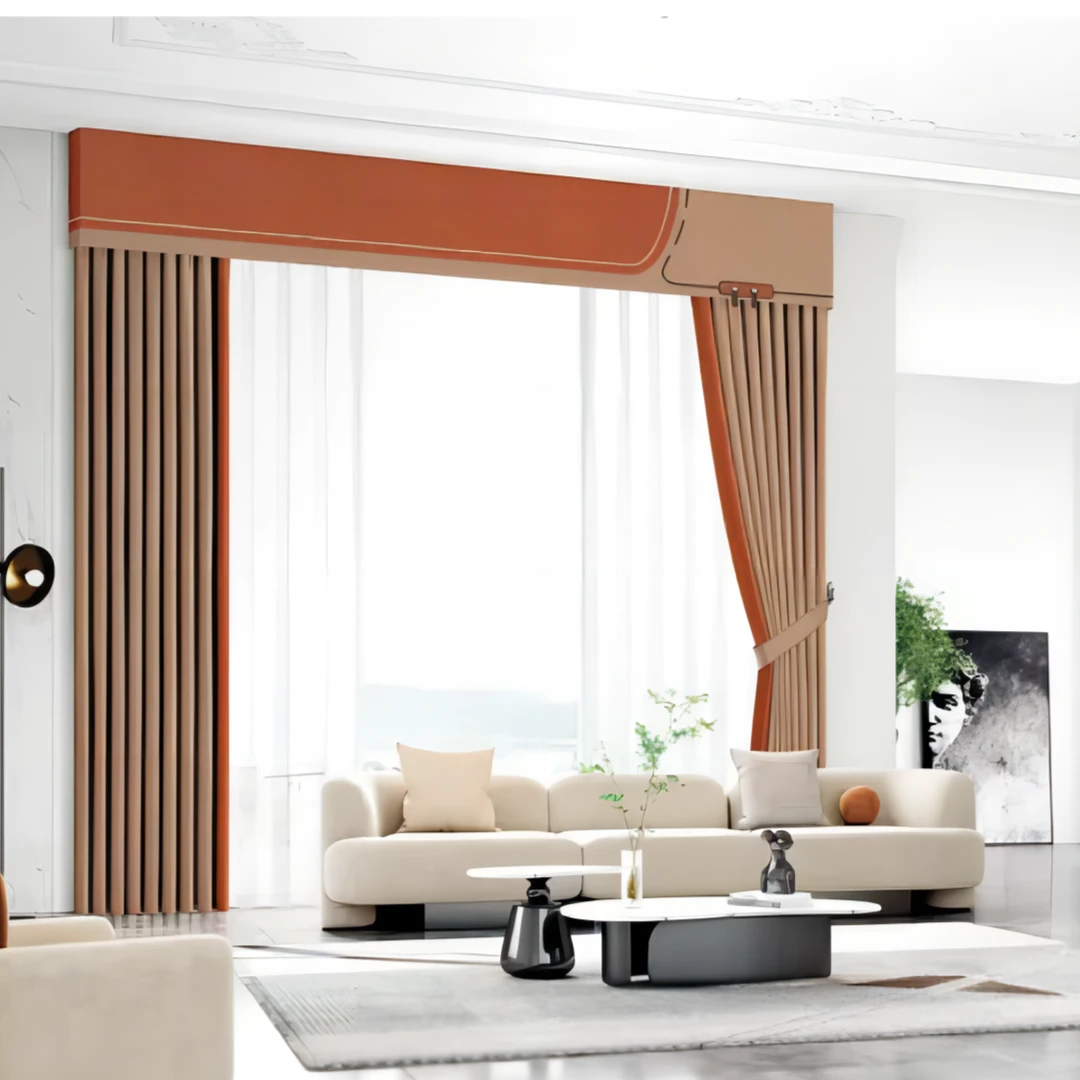 雪尼尔阳离子99%遮光防晒隔热  奶油轻奢加厚定制窗帘含高温定型