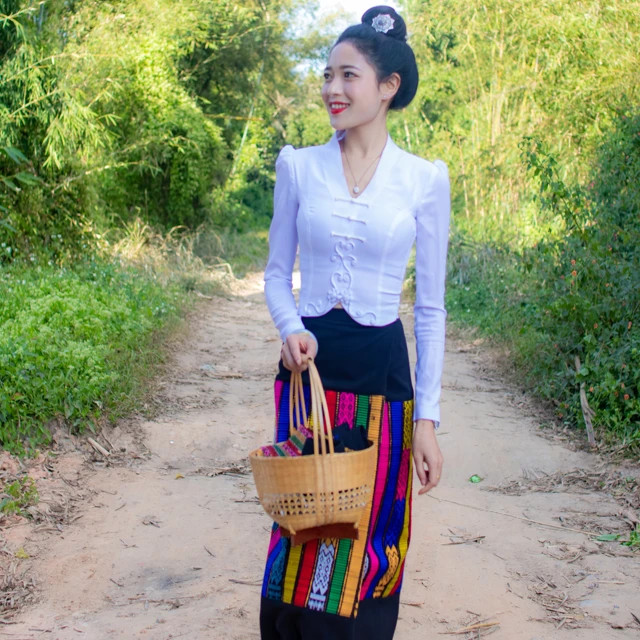 035 少傣桐宛 傣装 {布料} 订做成品 套装