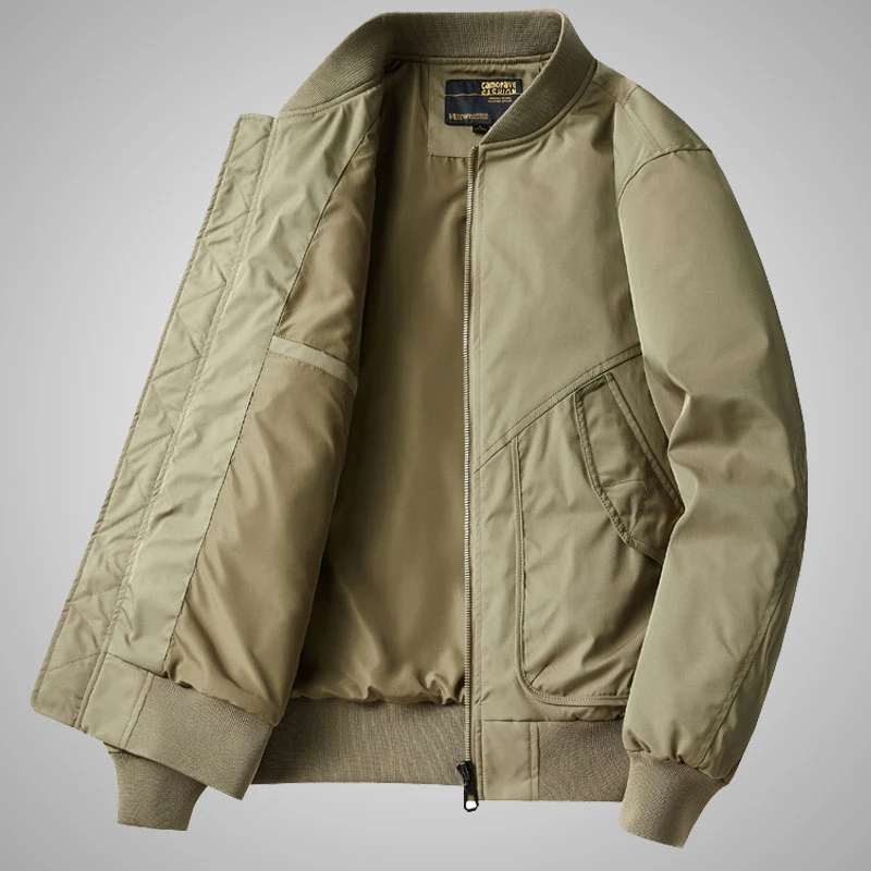 纳因戈兰 新款棒球服外套男春秋飞行夹克男装休闲工装复古上衣