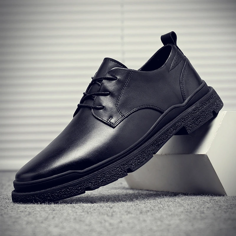 摩蓓男鞋真皮正装皮鞋