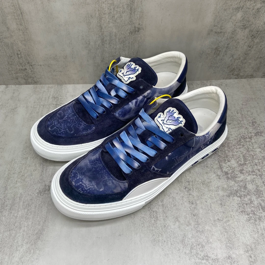 Lv Ollie 水墨扎染板鞋/7.5码 41.5码/95新/编码7375/市场价7300