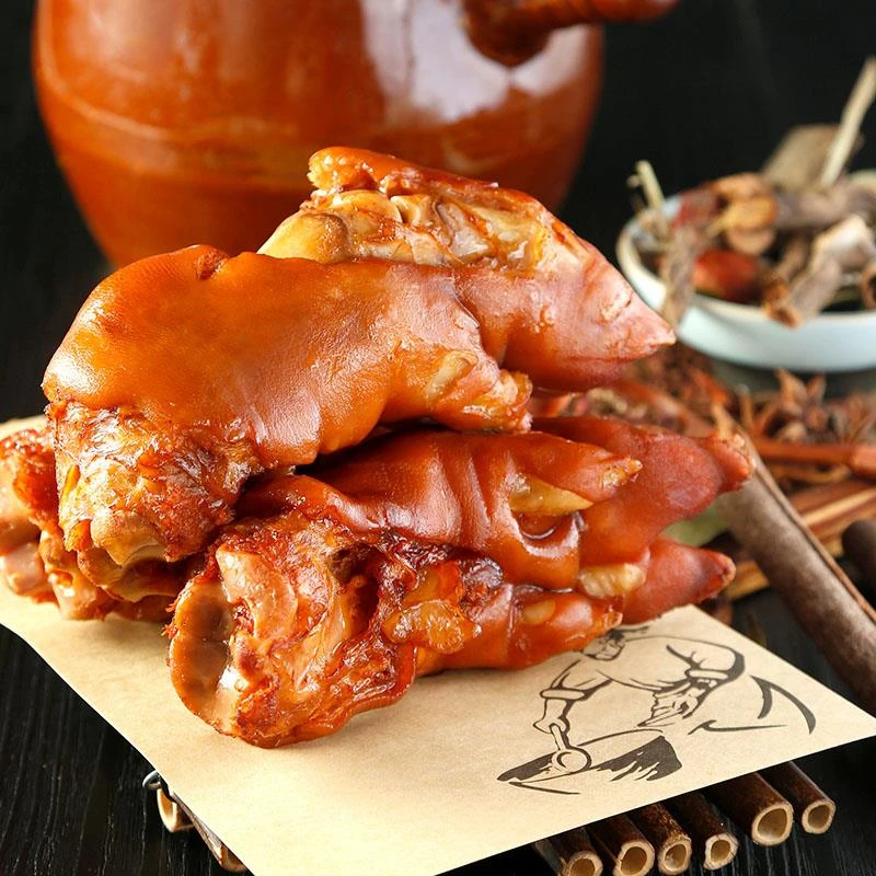 青岛特产复盛流亭猪蹄熟食含胶原蛋白真空卤猪爪猪脚开即食礼笋0g