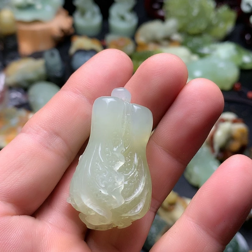【闪购商品】岫玉手把件未镶嵌阿****.