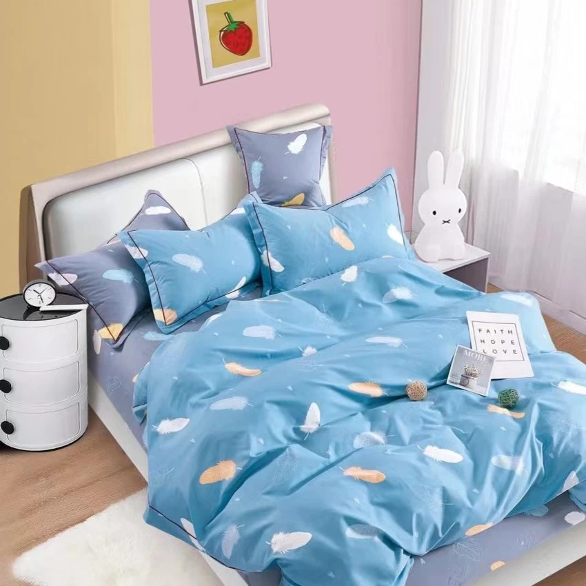 小芳家纺纯棉订制 纯棉高支高密斜纹布料-飞羽传情 AB版