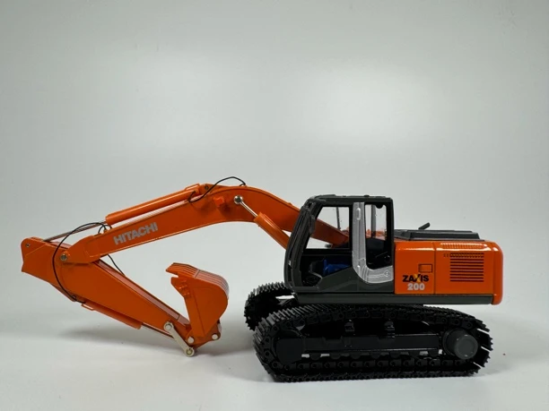 日立ZH200-3原厂仿真合金属工程机械挖机静态模型摆件收藏1：50