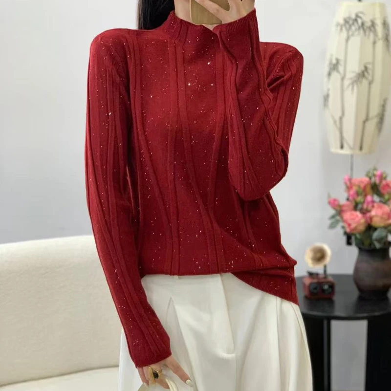 边芙卡高级感时尚毛衣女宽松慵懒内搭显瘦女款温柔气质5510