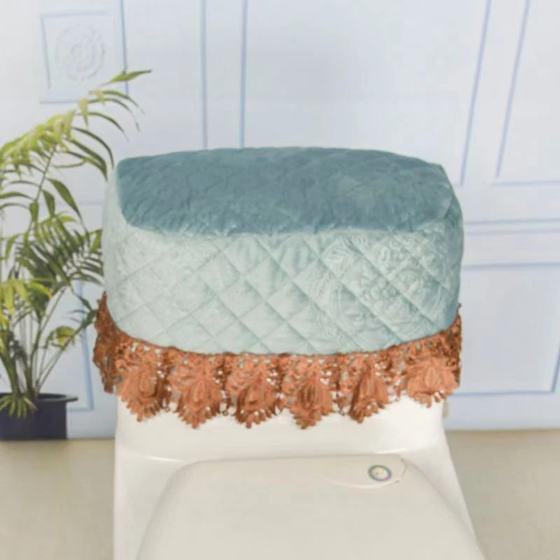 包邮厕所水箱盖马桶套马桶水箱盖罩多用盖巾韩版水箱盖蒙蕾丝复古