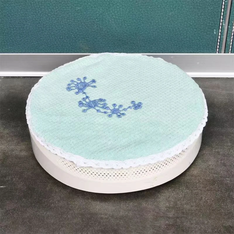 新款扫地机器人防尘罩多用巾万用盖布珊瑚绒定制圆形盖巾保护套