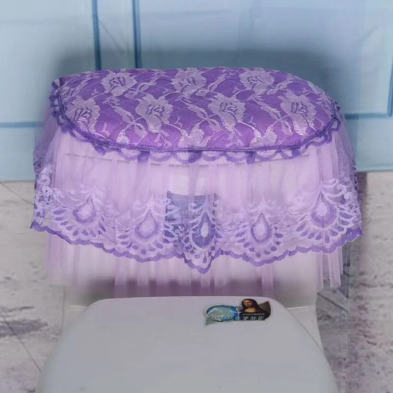 蕾丝马桶套公主马桶罩可定制白色水箱盖布通用型中式布艺防尘盖布