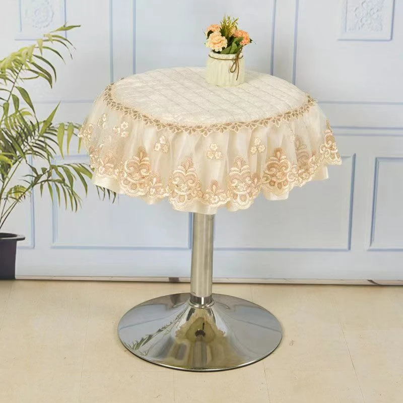 桌布茶几布家用盖布圆形盖巾圆桌布床头柜简约台布方形椭圆方形