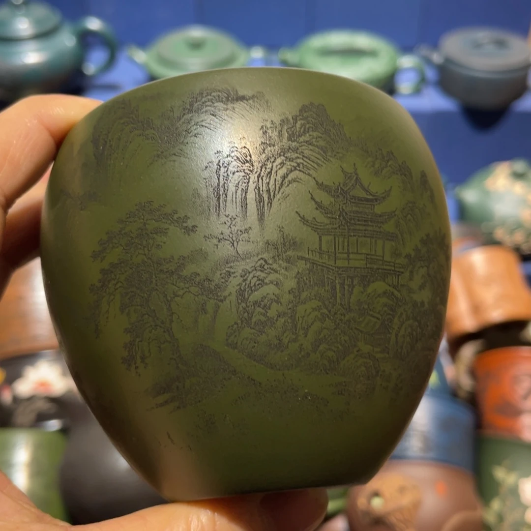 原矿紫砂手工主人杯