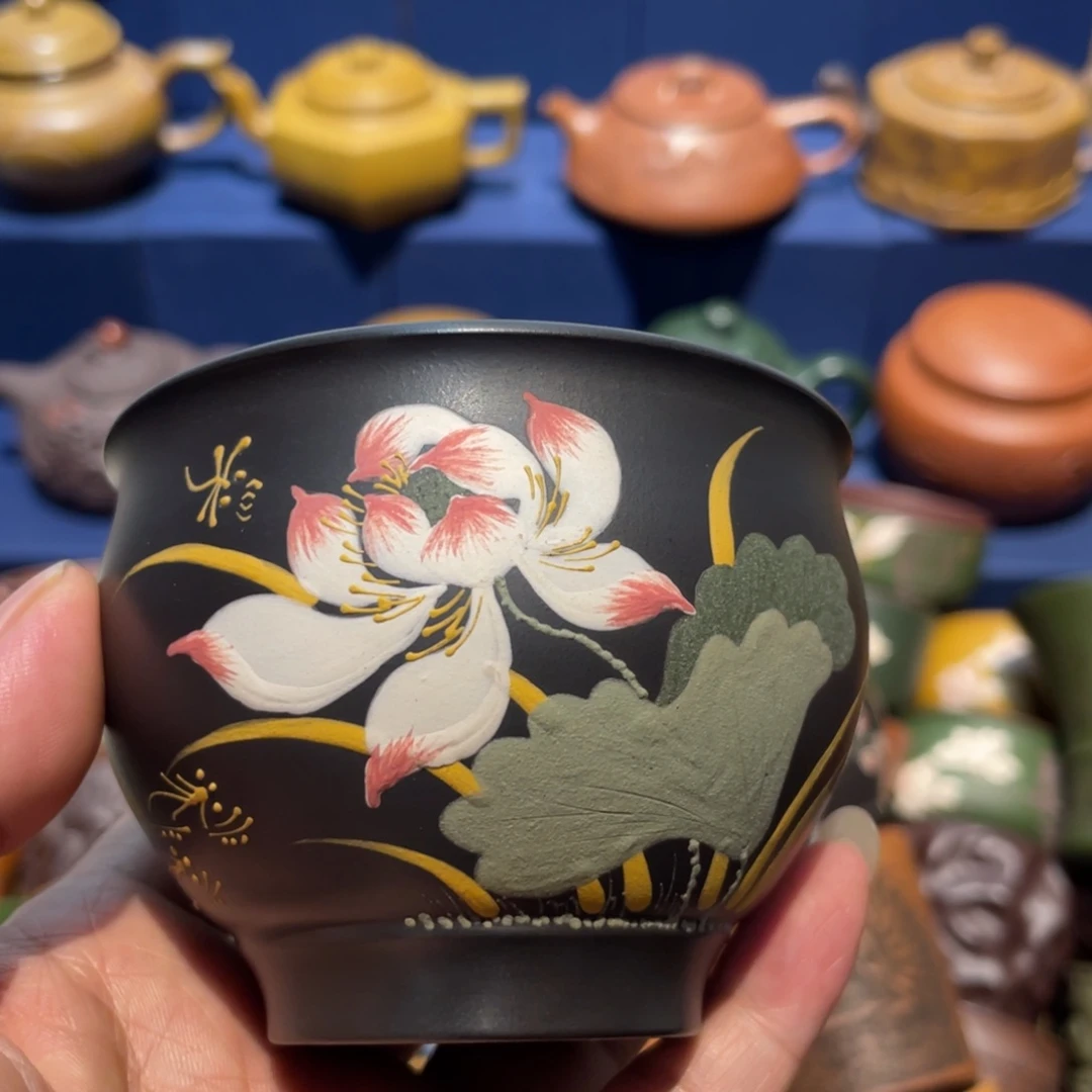原矿紫砂手工主人杯