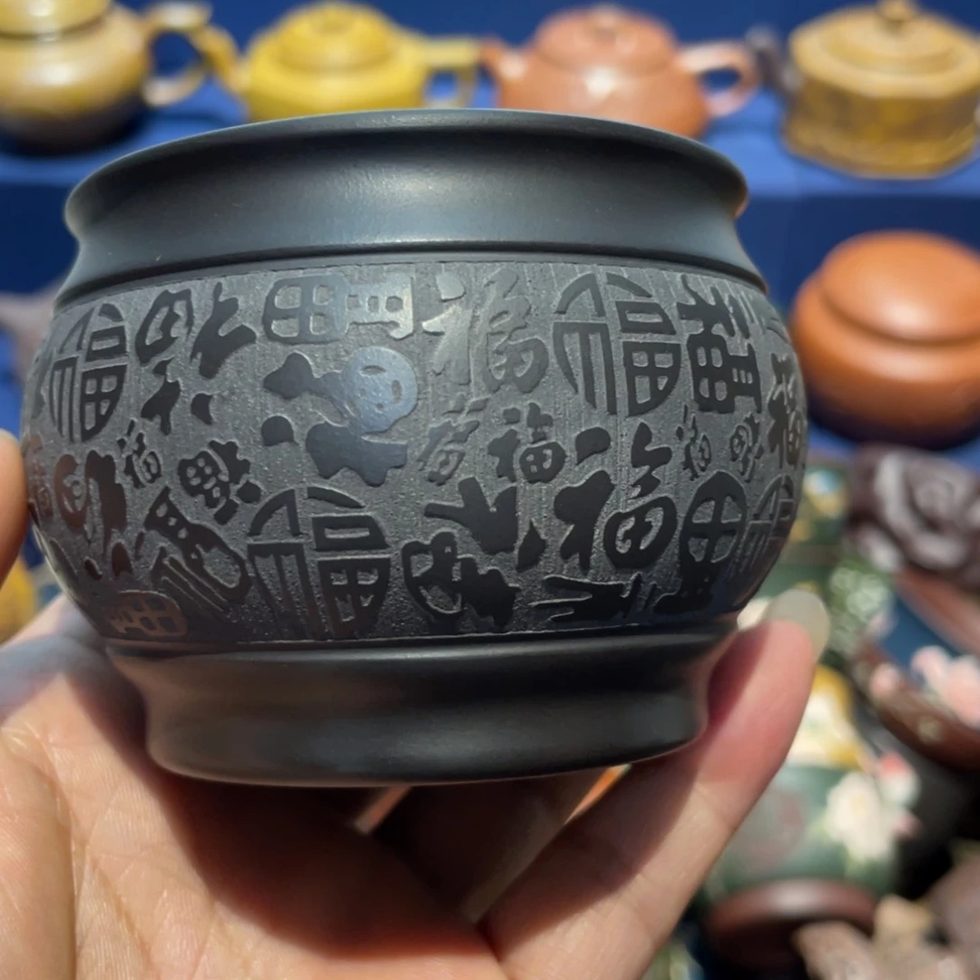 原矿紫砂手工主人杯