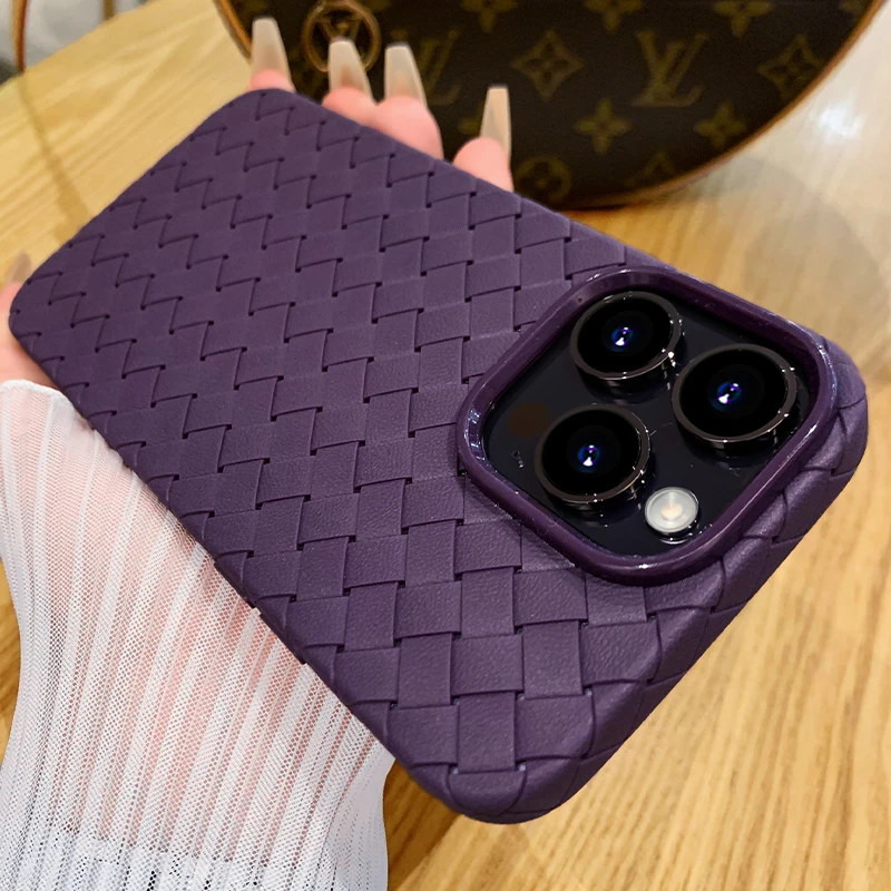 【苹果】新款iphone13/14 编织纹 全包防摔壳