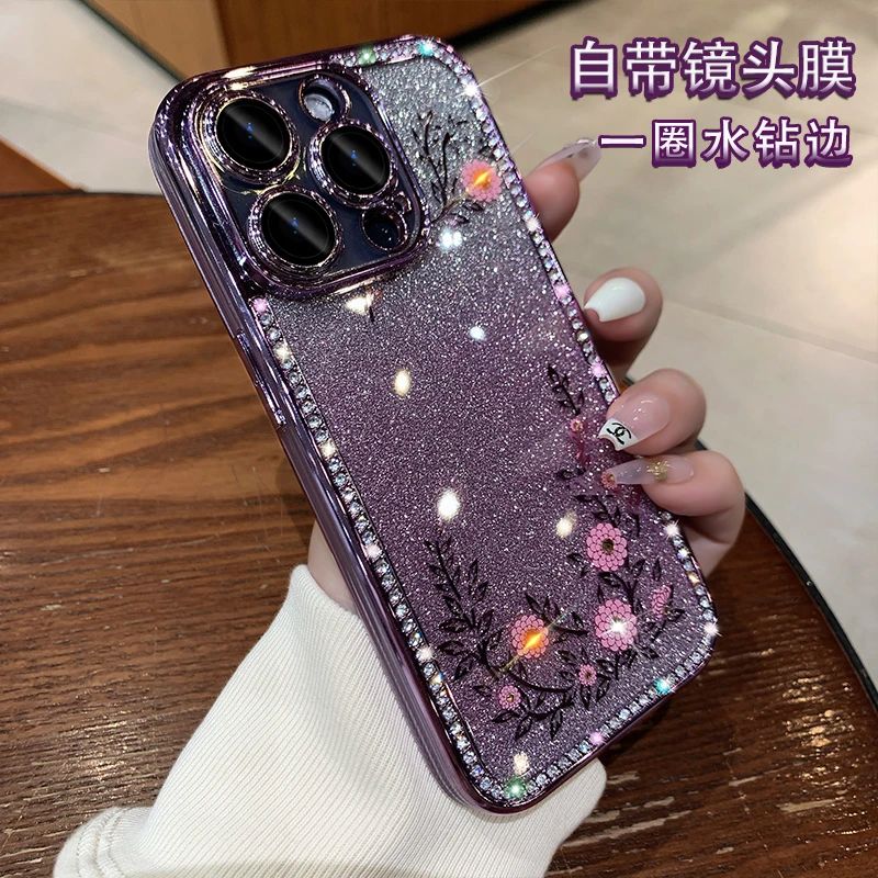 苹果14手机壳新款iphone13promax带镜头膜透明全包防摔12高级感女