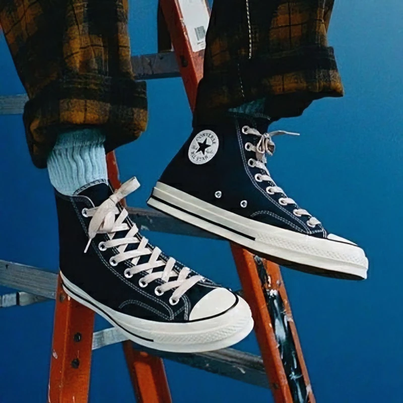 保税Converse匡威1970s午夜蓝休闲百搭高帮ins复古帆布鞋164945C