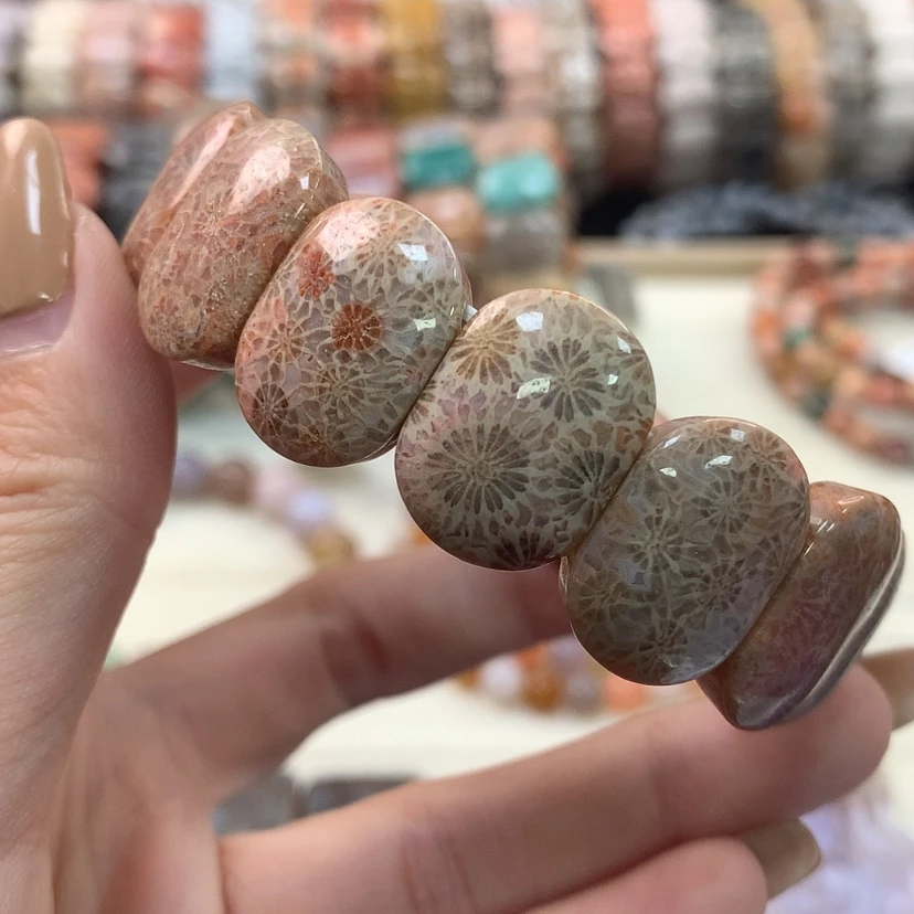 【闪购商品】硅化珊瑚（珊瑚玉）手链未镶嵌756