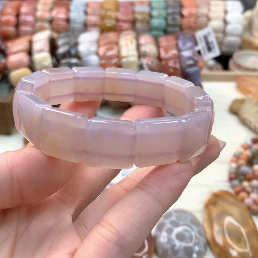 【闪购商品】硅化珊瑚（珊瑚玉）手链未镶嵌?*紫032