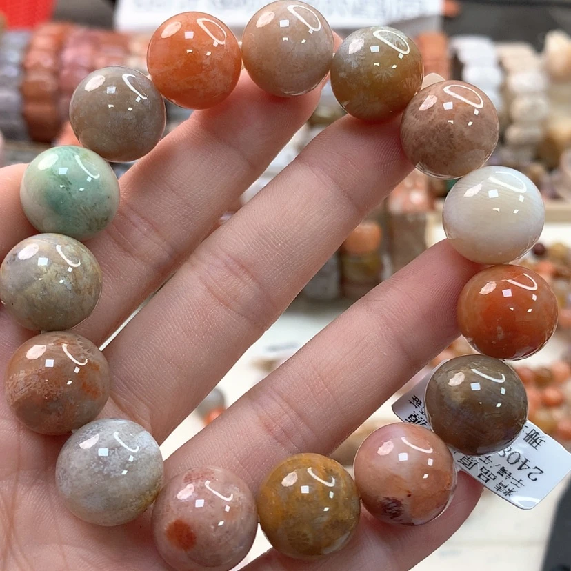 【闪购商品】硅化珊瑚（珊瑚玉）手链未镶嵌924