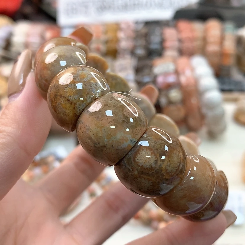 【闪购商品】硅化珊瑚（珊瑚玉）手链未镶嵌401