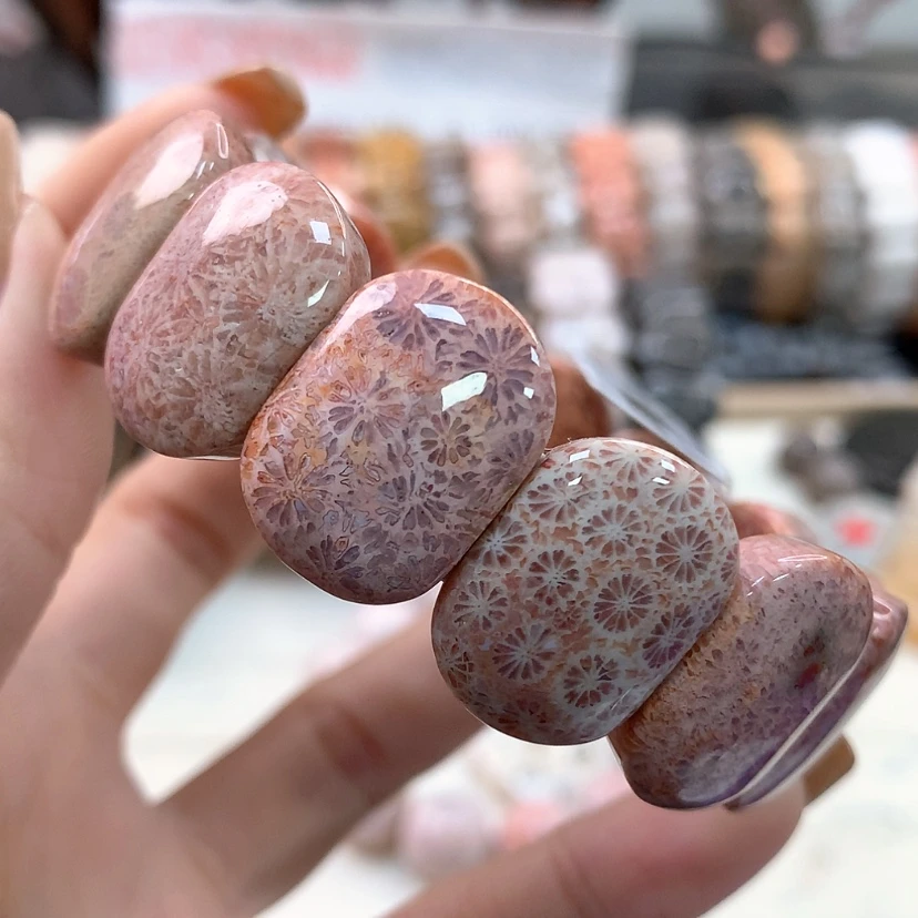 【闪购商品】硅化珊瑚（珊瑚玉）手链未镶嵌326