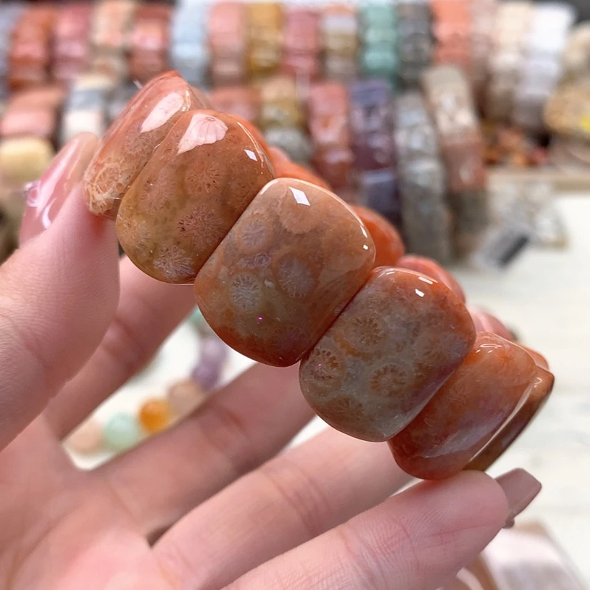 【闪购商品】硅化珊瑚（珊瑚玉）手链未镶嵌886